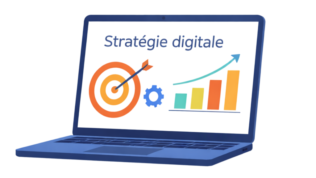 écran d'évolution stratégie digitale